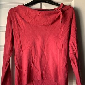 Coral Cowl Neck Sweater